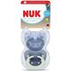 Nuk First Choice Classic Day & Night Πιπίλες Σιλικόνης Νυκτός με Θήκη Blue για 0-6m 2τμχ 10175396 - Πιπίλες στο Oneirokosmos