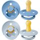 Bibs Πιπίλα Latex Colour Sky Blue/Baby Blue 2τμχ. Νο1 110214 - Πιπίλες στο Oneirokosmos