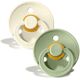 Bibs Πιπίλα Latex Colour Ivory/Sage 2τμχ. Νο1 110241 - Πιπίλες στο Oneirokosmos
