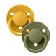 Bibs Σετ Πιπίλες De Lux Σιλικόνης Onesize Honey Bee / Olive 2 τμχ 150224 - Πιπίλες στο Oneirokosmos