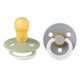 Bibs Σετ Πιπίλες Colour Glow Latex No3 Sage/Cloud 2 τμχ 130267 - Πιπίλες στο Oneirokosmos