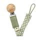 BIBS Braid Κλιπ Πιπίλας Sage / Ivory 9401104 - Πιπίλες στο Oneirokosmos