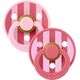 Bibs Πιπίλα Latex Studio Colour Block Baby Pink/Coral Mix 2τμχ. Νο1 11022101 - Πιπίλες στο Oneirokosmos