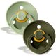 Bibs Σετ Πιπίλες Colour Latex No2  Sage/Hunter Green 2τμχ. 120212 - Πιπίλες στο Oneirokosmos