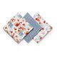 Babyono Σετ Βαμβακερές μουσελίνες 70x70 cm 3 τμχ BN348/07 - Πάνες-Λαβέτες-Σελτέδες στο Oneirokosmos
