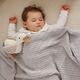 BabyOno Βρεφική κουβέρτα από 100% οργανικό βαμβάκι 75×100 εκ. Grey BN1647/02 - Κουβέρτες Αγκαλιάς στο Oneirokosmos