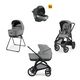 Inglesina Aptica XT  Σύστημα Μεταφοράς Quattro Με Κάθισμα Αυτοκινήτου Darwin Canyon Grey   /  Black KA71T0CNG - Πολυκαρότσια, Συστήματα Μεταφοράς στο Oneirokosmos
