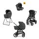 Inglesina Aptica XT  Σύστημα Μεταφοράς Quattro Με Κάθισμα Αυτοκινήτου Darwin  Magnet Grey /  Black KA71T0MGG - Πολυκαρότσια, Συστήματα Μεταφοράς στο Oneirokosmos