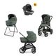 Inglesina Aptica XT  Σύστημα Μεταφοράς Quattro Με Κάθισμα Αυτοκινήτου Darwin Taiga Green /  Black KA71T0TGG - Πολυκαρότσια, Συστήματα Μεταφοράς στο Oneirokosmos