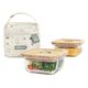 MINILAND ΣΕΤ 2 ΔΟΧΕΙΩΝ 210 ML PACK 2 GO ECO SQUARE FROG - Σετ Φαγητού, Μπολάκια, Πιατάκια Φαγητού στο Oneirokosmos