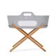 SNUZ ΚΑΛΑΘΟΥΝΑ SNUZBASKIT LIGHT GREY & ΞΥΛΙΝΗ ΒΑΣΗ NATURAL - Λίκνο στο Oneirokosmos