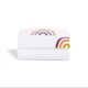SNUZ ΣΕΤ ΣΕΝΤΟΝΙΑ 2 ΤΕΜΑΧΙΩΝ ΓΙΑ ΚΑΛΑΘΟΥΝΑ SNUZBASKIT 37.5 x 75 cm MULTI RAINBOW - Λίκνο στο Oneirokosmos