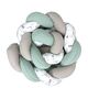 Baby Star  Πάντα Πλεξούδα Vert de Gris- Μόκα Larvik XL 19Χ200cm - Πάντες στο Oneirokosmos