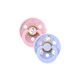 Bibs Σετ Πιπίλες Colour x Moomin Latex No2 Sailing Nordic Baby Pink / Hush Mix 2 τμχ 12033101 - Πιπίλες στο Oneirokosmos
