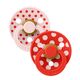 Bibs Πιπίλα Latex Studio Colour Polka Candy Apple / Blossom 2τμχ. Νο1 11034103 - Πιπίλες στο Oneirokosmos