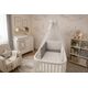 Baby Star Σετ Κούνιας 3 τεμαχίων Luna Γκρι Φόντο - Σετ Προίκας Μωρού στο Oneirokosmos